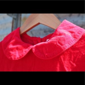Rare Editions Red Christmas Wreath Smocked Dress